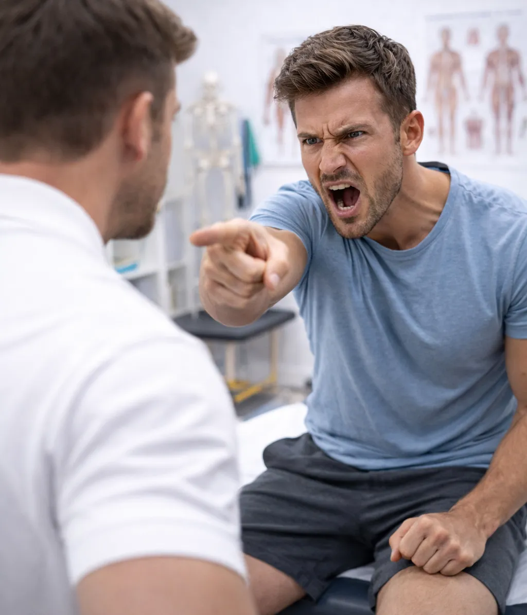 Bild Aggressiver Patient