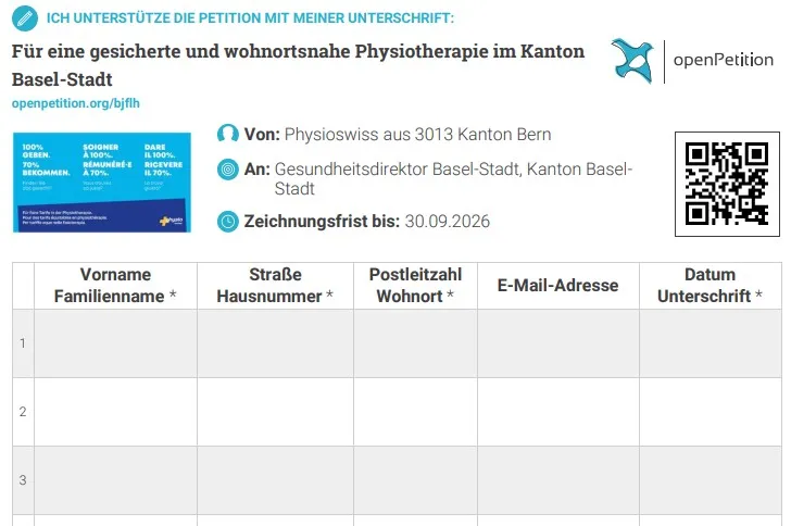 Unterschriftenbogen BS