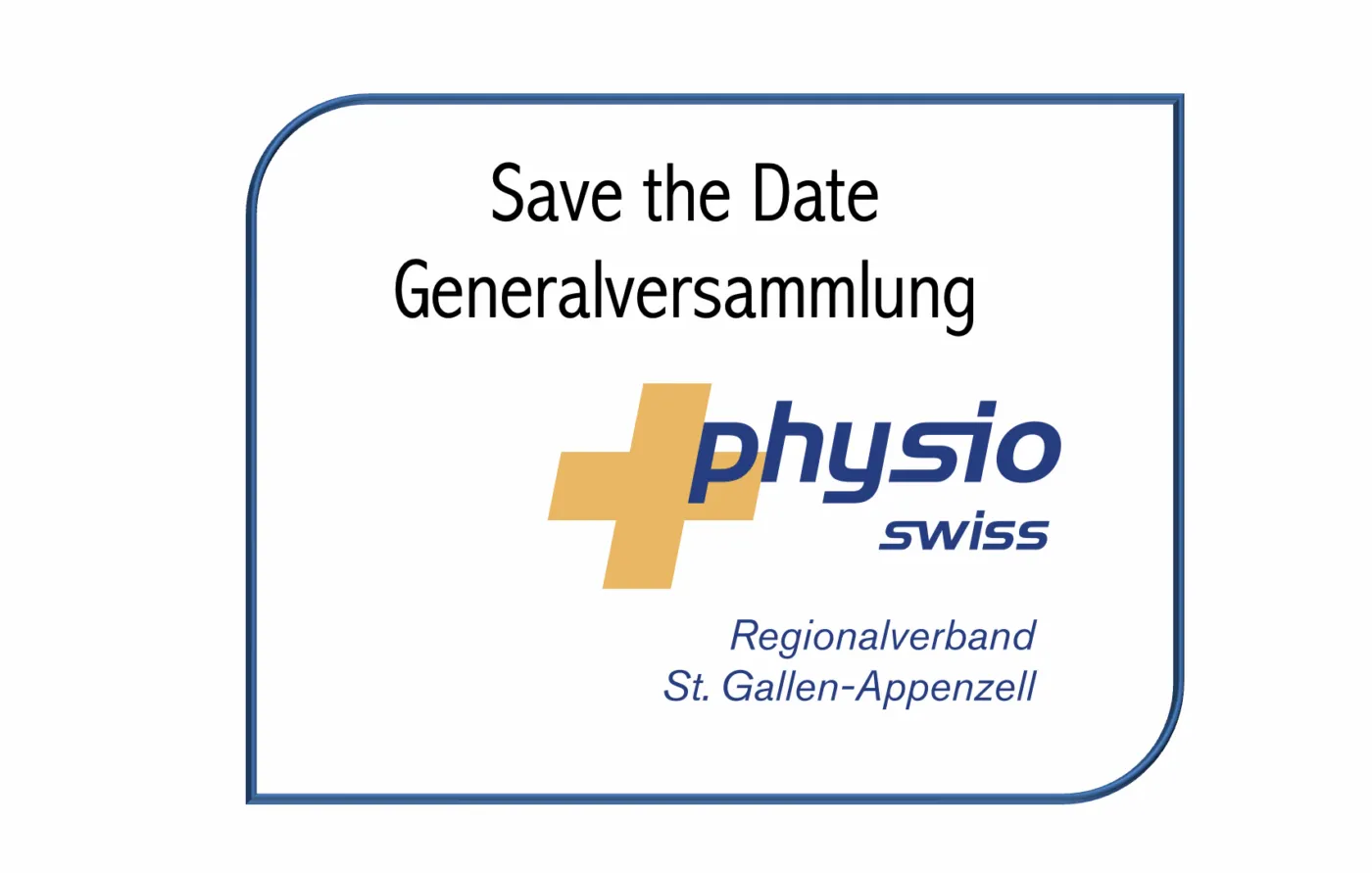 Save the Date Generalversammlung